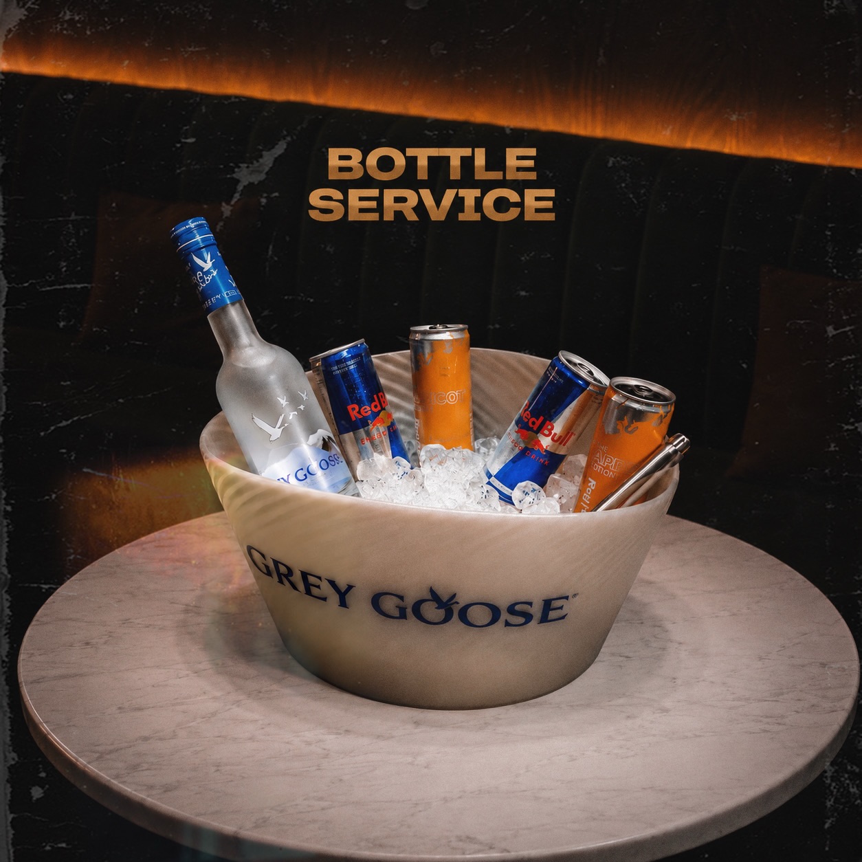 Bottle Service mit Eiskühler